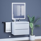 Тумба под раковину Uperwood Tanos, 70 см, подвесная, белая - Фото 5