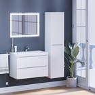 Тумба под раковину Uperwood Tanos, 80 см, подвесная, белая - Фото 7