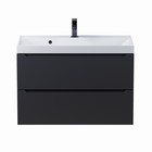 Тумба подвесная Uperwood, под раковину Uperwood Tanos, 80, цвет чёрный - Фото 9