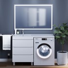 Тумба напольная Uperwood, под раковину Uperwood Tanos 60, под стиральную машину, цвет белый 9397990