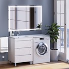 Тумба напольная Uperwood, под раковину Uperwood Tanos 60, под стиральную машину, цвет белый 9397990