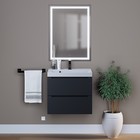 Тумба с раковиной Uperwood Tanos 60 см, подвесная, черная - Фото 4