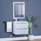 Тумба подвесная Uperwood Tanos, с раковиной, 2 ящика, 602×450×500 мм, цвет белый - Фото 6