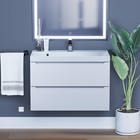 Тумба подвесная Uperwood, с раковиной Uperwood Tanos 80, цвет белый - Фото 1