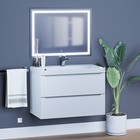 Тумба подвесная Uperwood, с раковиной Uperwood Tanos 80, цвет белый 9398022