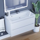 Тумба подвесная Uperwood, с раковиной Uperwood Tanos, 90, цвет белый 9398023