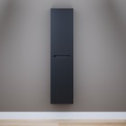 Шкаф-пенал для ванной комнаты Uperwood Tanos, 33х25,5х150 см, подвесной, черная эмаль - фото 298343875