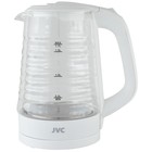 Чайник электрический jvc JK-KE1512, стеклянный, 2200 Вт, 1.7 л, белый - Фото 1
