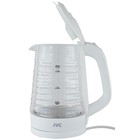 Чайник электрический jvc JK-KE1512, стеклянный, 2200 Вт, 1.7 л, белый - Фото 3