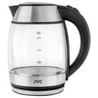 Чайник электрический jvc JK-KE1707, стеклянный, 2200 Вт, 1.7 л, чёрный - Фото 1