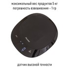 Весы кухонные электронные Pioneer PKS1003, до 5 кг, чёрные - Фото 4