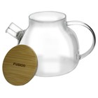 Чайник заварочный Fusion 02-090-01, фильтр-пружинка, термостойкое стекло, 900 мл - Фото 3