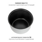 Мультиварка Pioneer MC501, 700 Вт, 6 л, 45 программ, цвет серебристый с черным - фото 51337250