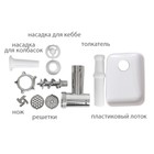 Мясорубка jvc JK-MG125, электрическая, 1800 Вт, реверс, 2 решётки, белая - фото 51337262 Мясорубка jvc JK-MG125, электрическая, 1800 Вт, реверс, 2 решётки, белая - фото 51337262