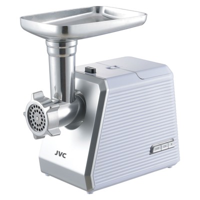 Мясорубка jvc JK-MG127, электрическая, 2500 Вт, реверс, 2 решётки, белая