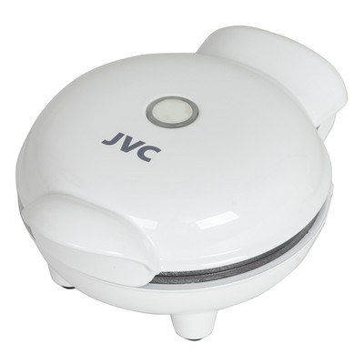 Вафельница jvc JK-MB035, электрическая, 400 Вт, d=12 см, антипригарное покрытие, белая