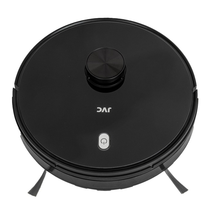 Робот-пылесос jvc JH-VR520, 24 Вт, сухая и влажная уборка, 0.6/0.4 л, чёрный - Фото 1