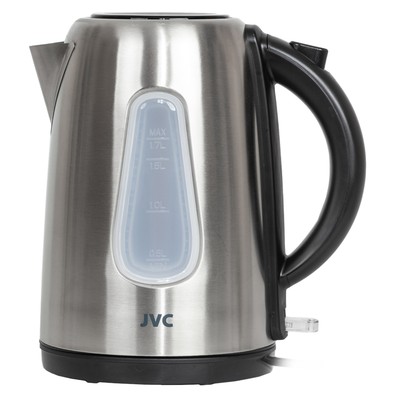 Чайник электрический jvc JK-KE1716, металл, 2200 Вт, 1.7 л, серебристый