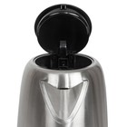 Чайник электрический jvc JK-KE1716, металл, 2200 Вт, 1.7 л, серебристый - Фото 3