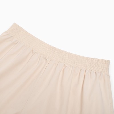 Костюм женский (рубашка, шорты) MINAKU: Oversize, молочный, размер 42