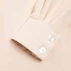 Костюм женский (рубашка, шорты) MINAKU: Oversize цвет молочный, размер 44 - Фото 11