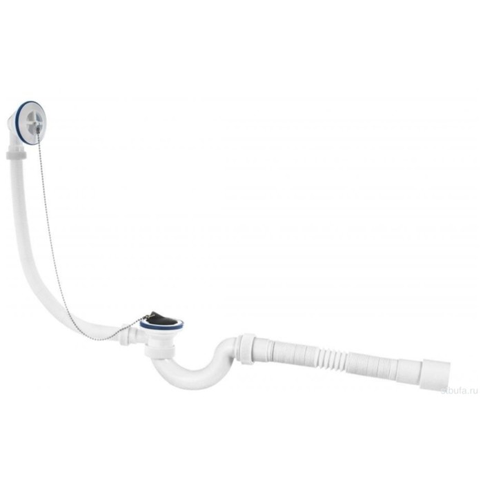 Сифон для ванны VIANT «ПРОФИ», проточного типа, 1½