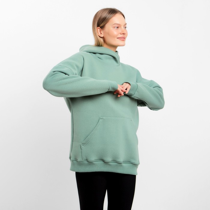 Худи с капюшоном НАЧЁС, цвет оливковый, размер 46 58658