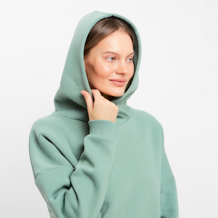 Худи с капюшоном НАЧЁС, цвет оливковый, размер 46 58658