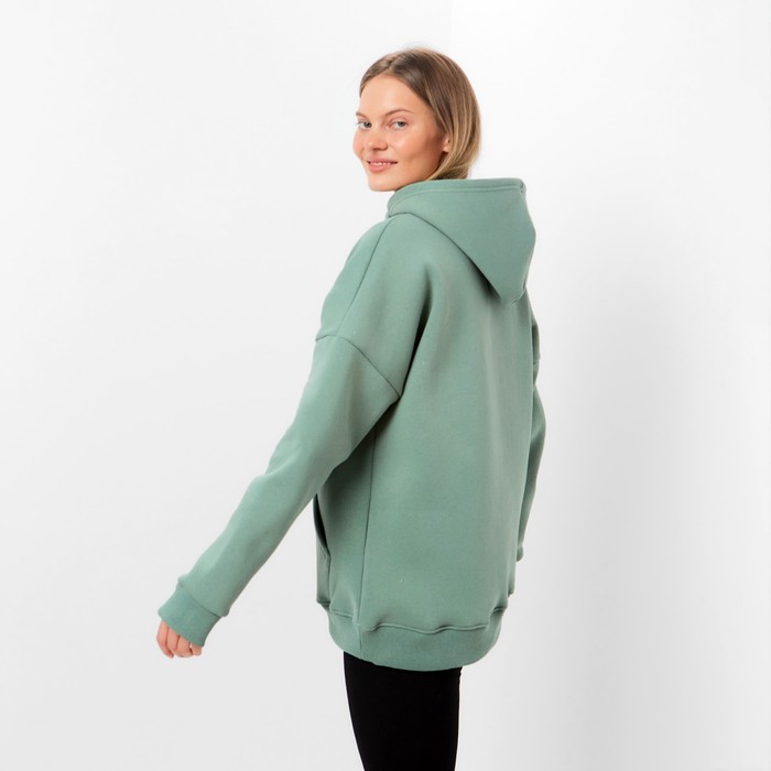 Худи с капюшоном НАЧЁС, цвет оливковый, размер 46 58658