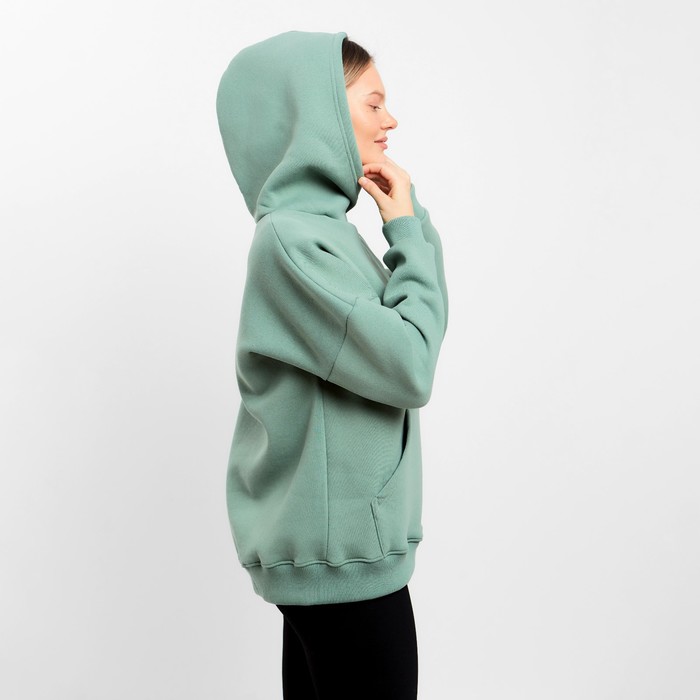 Худи с капюшоном НАЧЁС, цвет оливковый, размер 46 58658