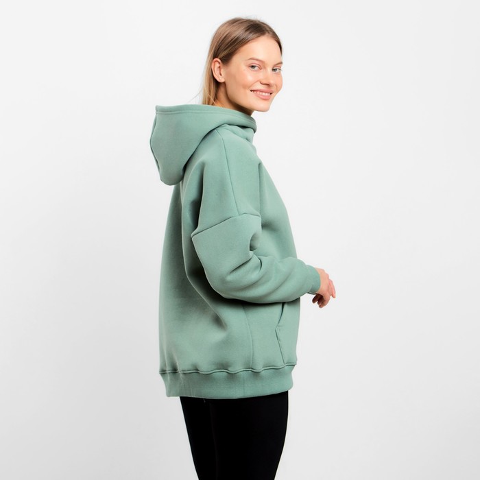 Худи с капюшоном НАЧЁС, цвет оливковый, размер 46 58658