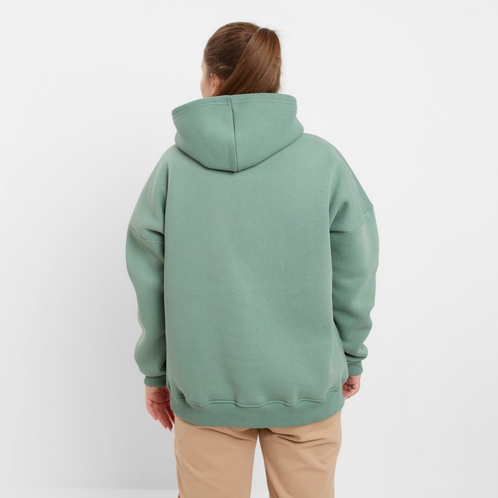 Худи с капюшоном НАЧЁС, цвет оливковый, размер 48 58659