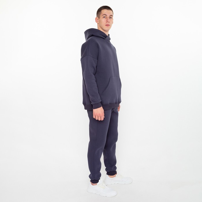 Костюм мужской (толстовка/брюки) НАЧЁС, цвет серый, размер 50 58667