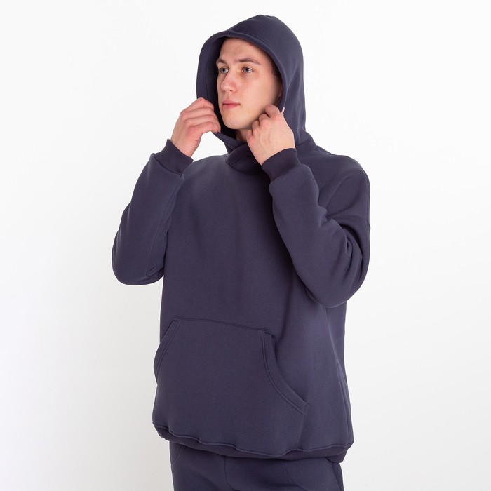 Костюм мужской (толстовка/брюки) НАЧЁС, цвет серый, размер 56 58670