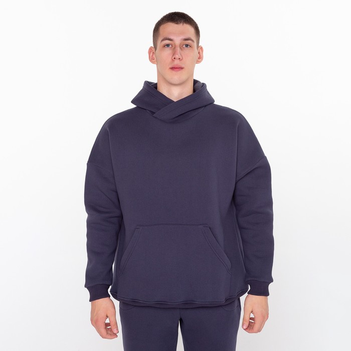 Костюм мужской (толстовка/брюки) НАЧЁС, цвет серый, размер 56 58670