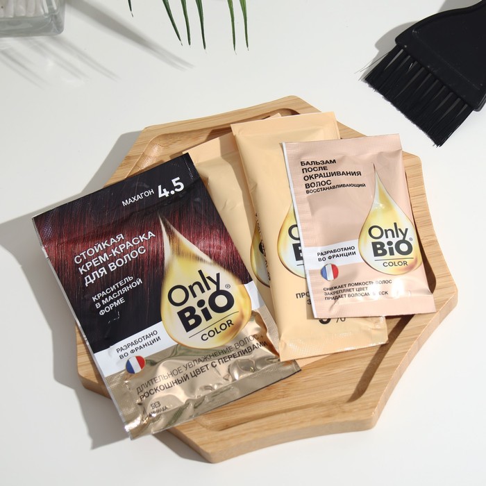 Стойкая крем-краска для волос серии Only Bio COLOR тон 4.5 махагон, 115 мл 32093