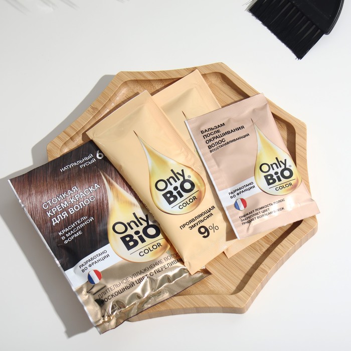 Стойкая крем-краска для волос серии Only Bio COLOR тон 6.0 натуральный русый, 115 мл 32097