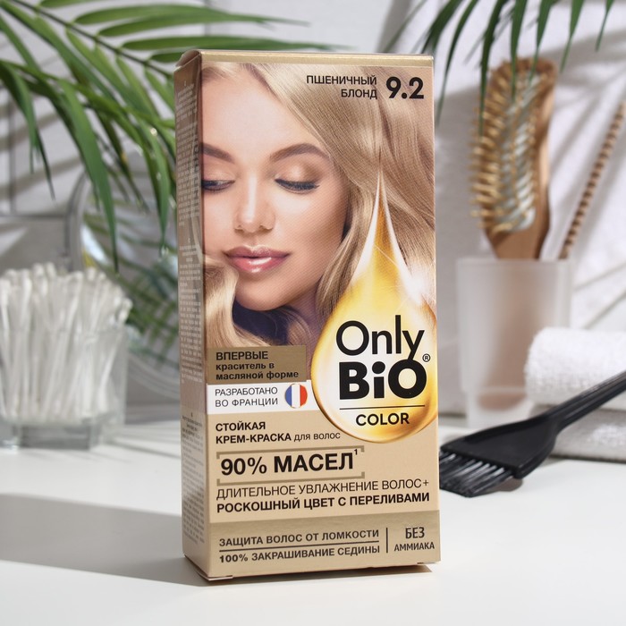 Стойкая крем-краска для волос серии Only Bio COLOR тон 9.2 пшеничный блонд 115 мл - Фото 1
