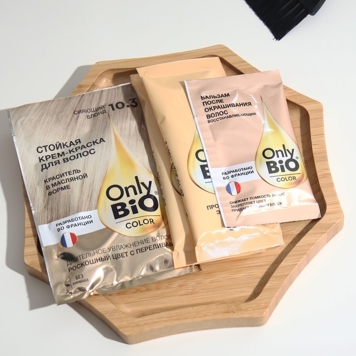 Стойкая крем-краска для волос серии Only Bio COLOR тон 10.3 сияющий блонд. 115 мл 32102