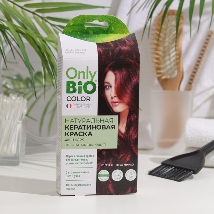 

Краска для волос кератиновая Only Bio Color сочный гранат, 50 мл