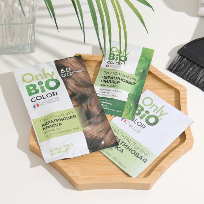Краска для волос кератиновая Only Bio Color натуральный русый, 50 мл 32115