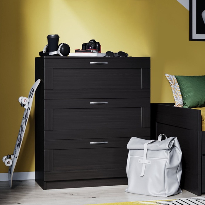 Комод «Сириус», 782×412×946 мм, 3 ящика, цвет венге - Фото 1