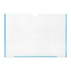 Карман плоский А4, 22.3×0.2×31 см, с двухсторонним скотчем для крепления ПЭТ 0.7 мм (горизонтально) - Фото 3