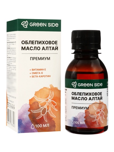 Облепиховое масло АЛТАЙ «Премиум» 25 мг%, пэт, 100 мл