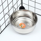 Миска, 900 мл, с креплением, металл - Фото 1