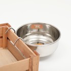 Миска, 900 мл, с креплением, металл - Фото 5