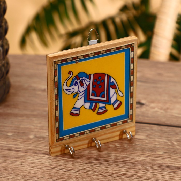 Ключница «Слоник», 13 см, дерево - Фото 1