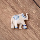 Сувенир "Слон - цветочная роспись" дерево 8 см - фото 6756854