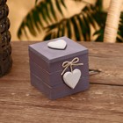 Шкатулка «С любовью», 8.5×8.5×8 см, МДФ - Фото 1