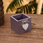 Шкатулка «С любовью», 8.5×8.5×8 см, МДФ - Фото 2